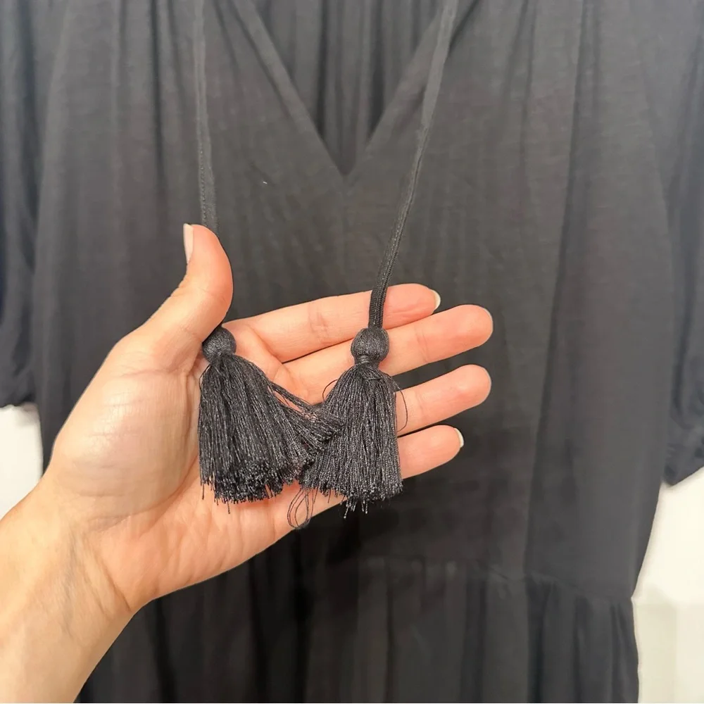 Boden Short Sleeve Tiered Mini Dress - Picture 5 of 7